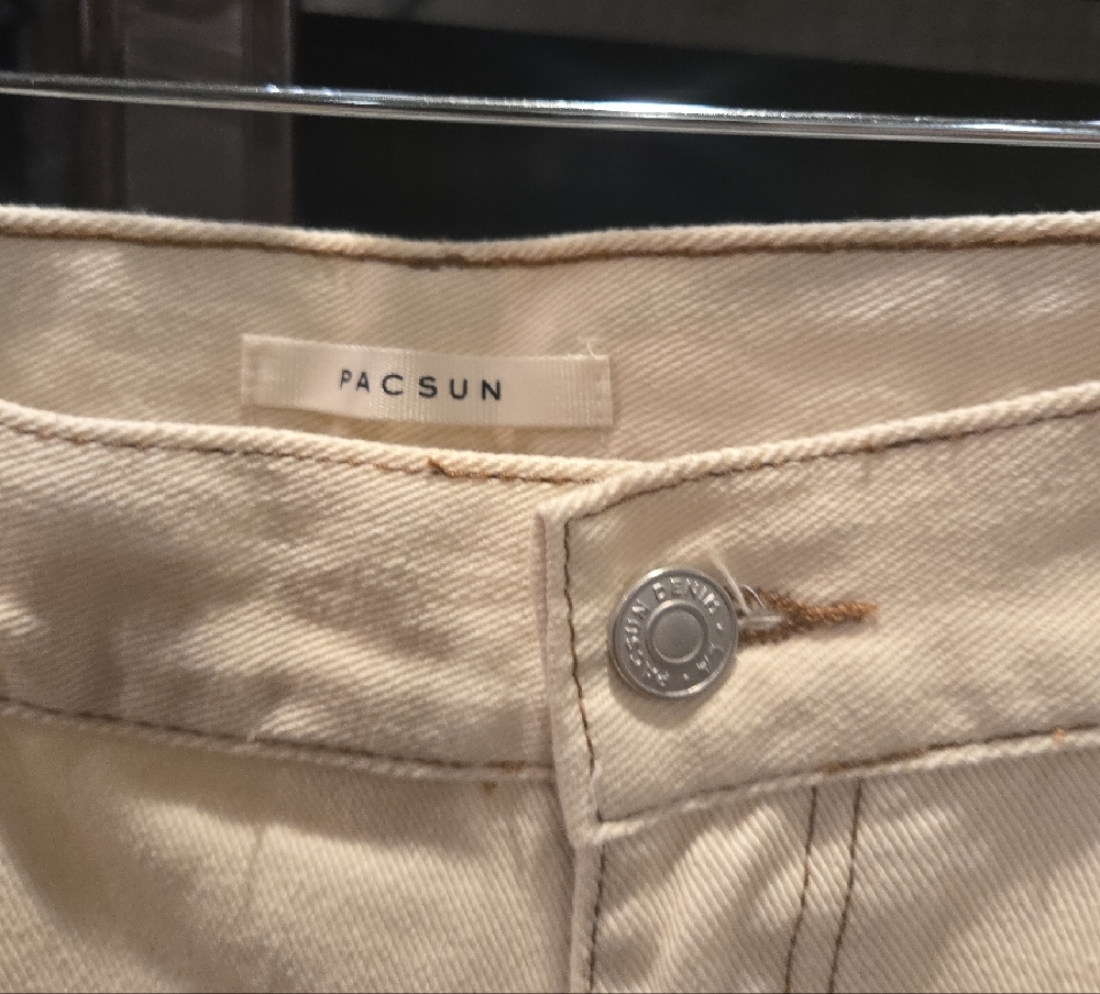 PacSun Cream Pants with Embroidered Details - Picture 4 of 4